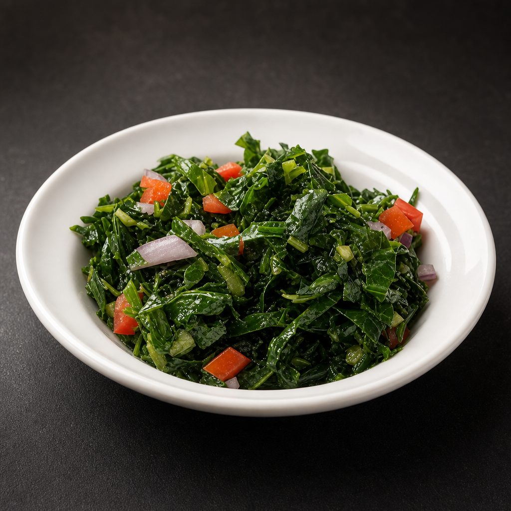 SAUTÈED COLLARD GREENS - (V) (VEGAN) (GF).