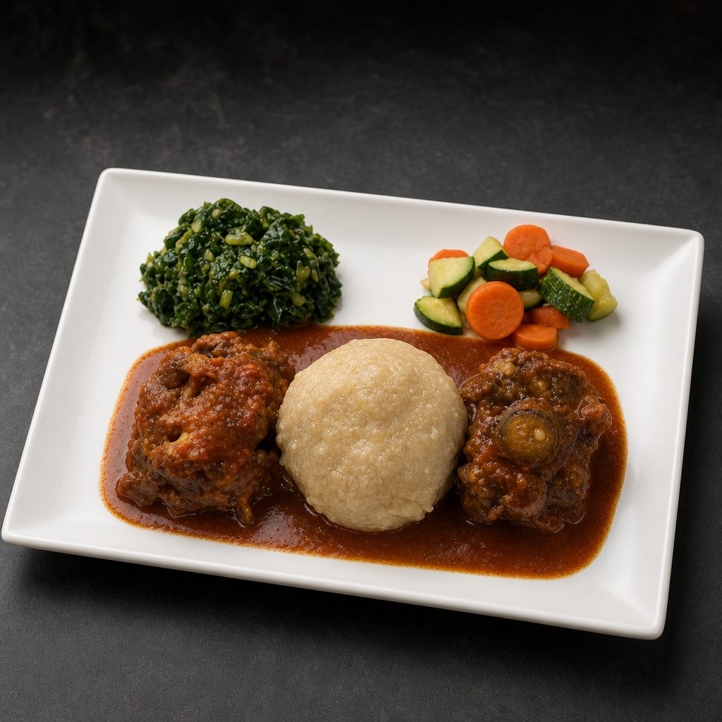 KENYAN OXTAIL CURRY WITH FUFU.